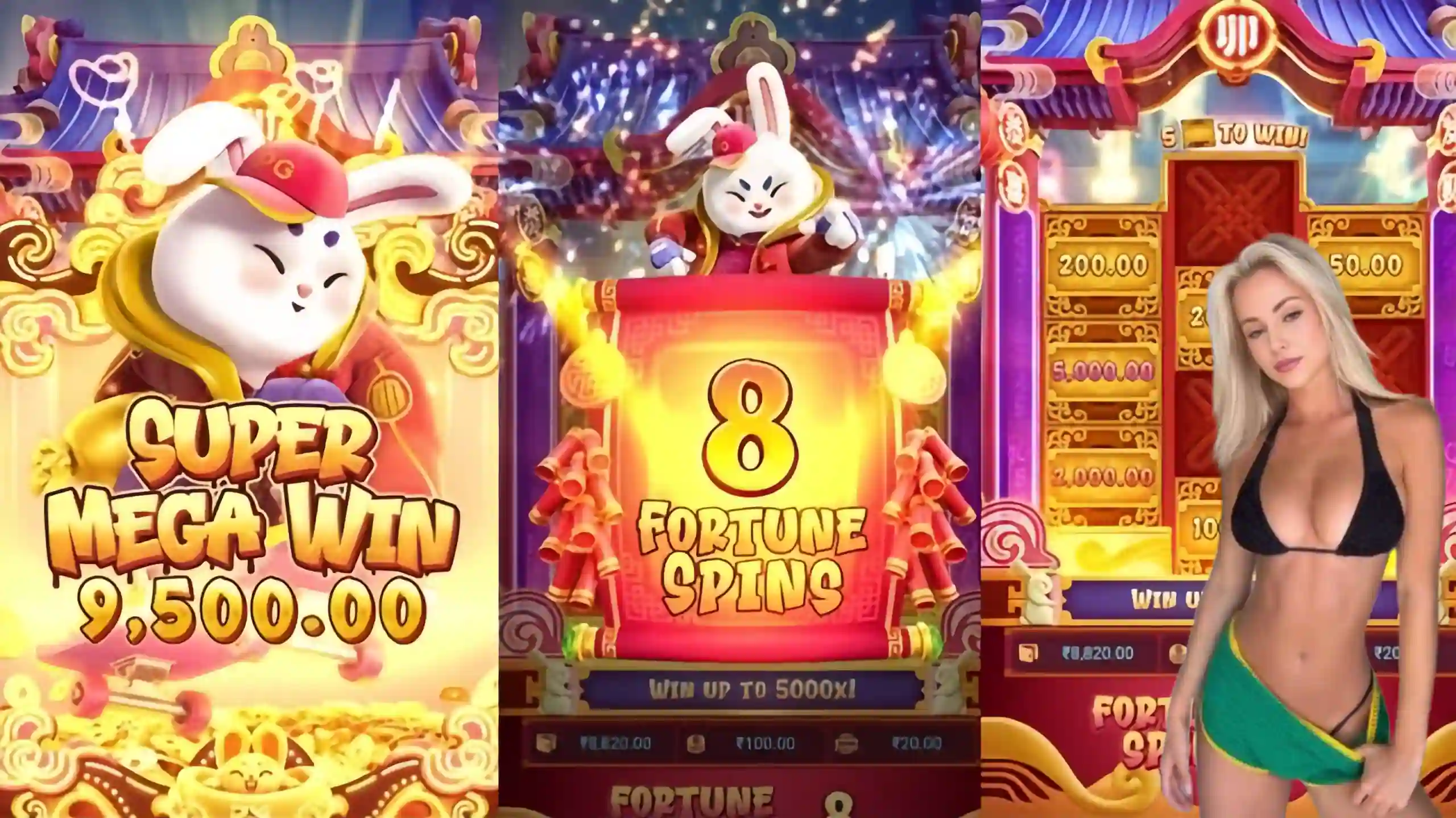 Wild Expansivo Fortune Rabbit w78 - Coelho Dourado que Expande